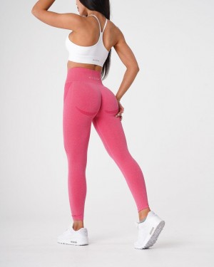 Legginsy Damskie NVGTN Contour Seamless Różowe | PL688PL
