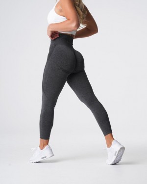 Legginsy Damskie NVGTN Contour Seamless Czarne | PL295OK