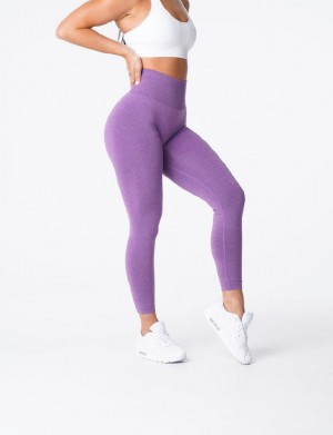 Legginsy Damskie NVGTN NV Seamless Fioletowe | PL781QM