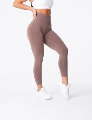 Legginsy Damskie NVGTN NV Seamless Kawa | PL268IL