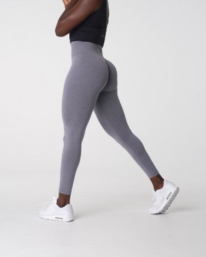 Legginsy Damskie NVGTN NV Seamless Szare | PL372IL