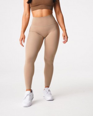 Legginsy Damskie NVGTN Signature 2.0 Brązowe | PL136YX