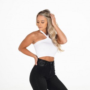 Najfatalniejszy Damskie NVGTN First Date Crop Białe | PL132WN