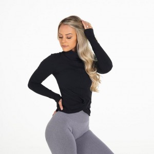 Najfatalniejszy Damskie NVGTN Focus Pullover Czarne | PL184WN