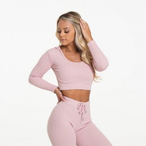 Najfatalniejszy Damskie NVGTN Lazy Day Lounge Long Sleeve Różowe | PL197GS
