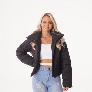 Najfatalniejszy Damskie NVGTN Zimowe Nights Puffer Jacket Czarne | PL509GS