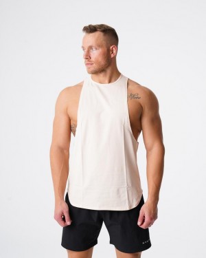 Najfatalniejszy Męskie NVGTN Pulse Edge Tank Białe | PL345UZ