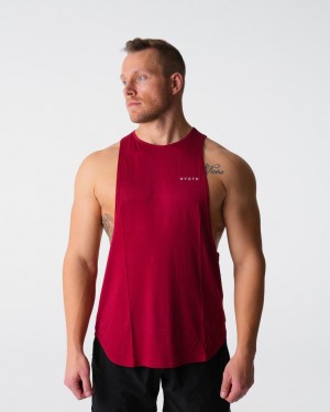 Najfatalniejszy Męskie NVGTN Tech Edge Tank Czerwone | PL527UZ