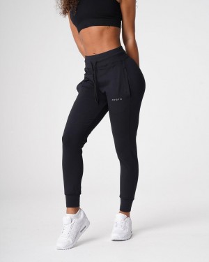 Spodnie Do Biegania Damskie NVGTN Sportowe Fitness Ⅲ Czarne | PL141AH